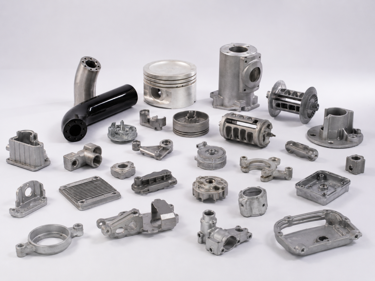 Die-cast aluminium housings, covers and filter bodies