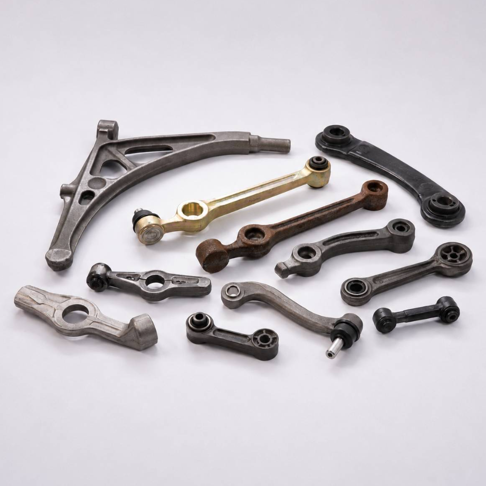 Hot-forged suspension arms and links