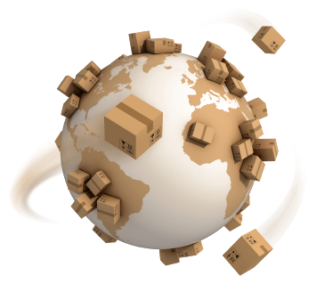 Boxed parts shipped worldwide