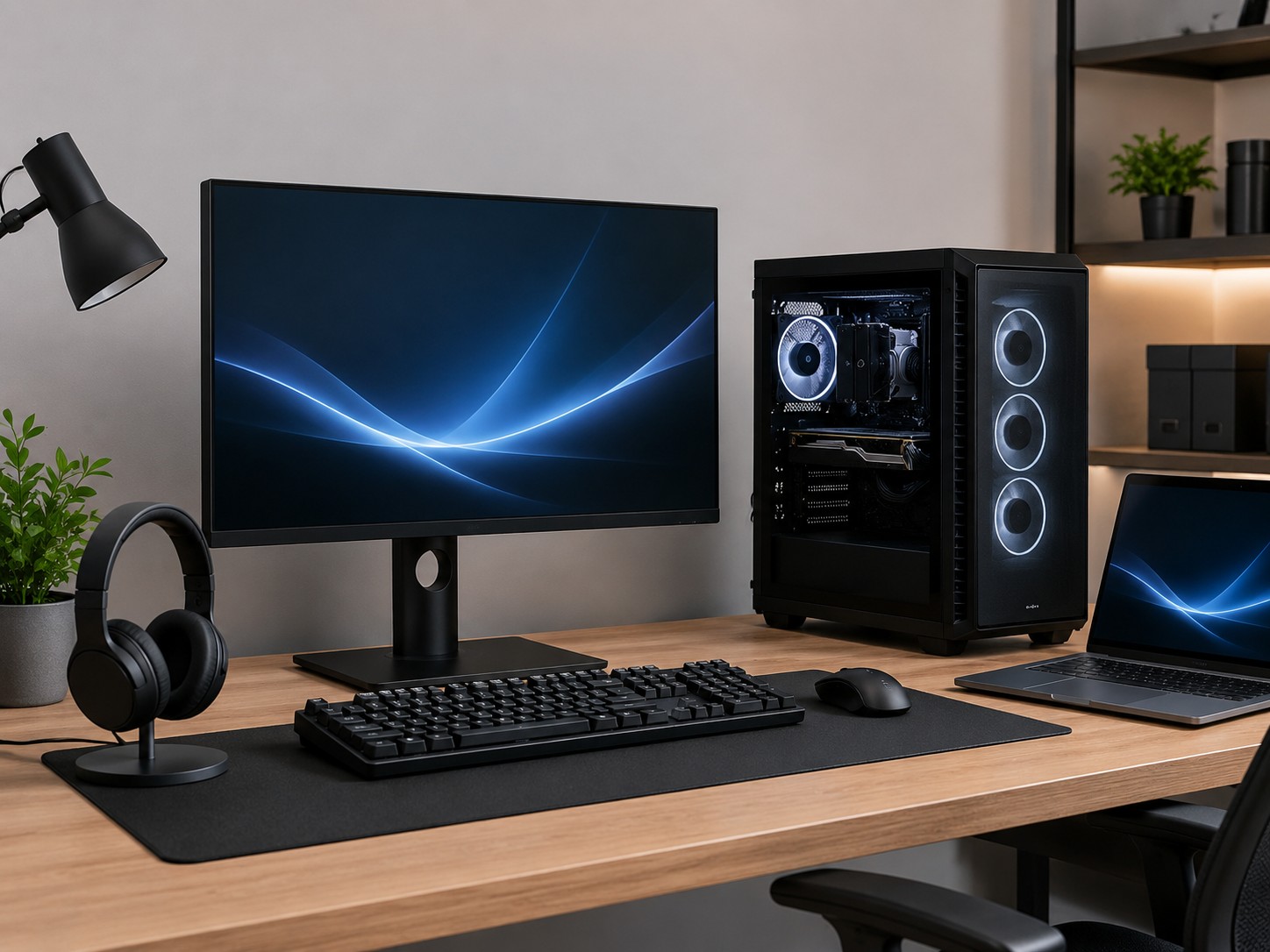 Desktop computer workstation