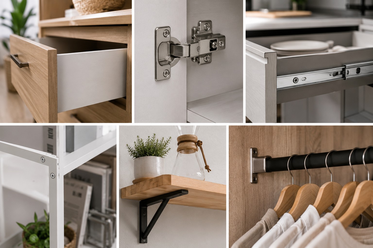 Furniture fittings and hardware