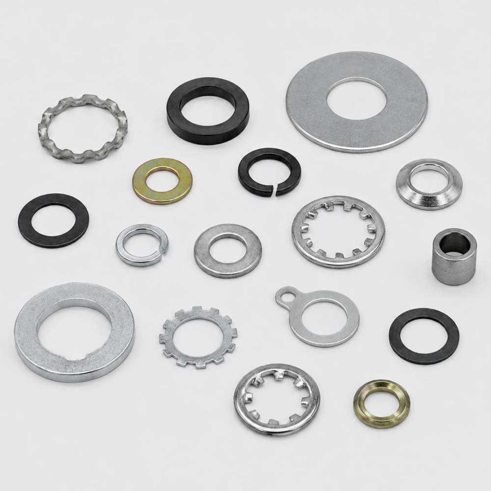 Washers — plain, spring, lock and dished